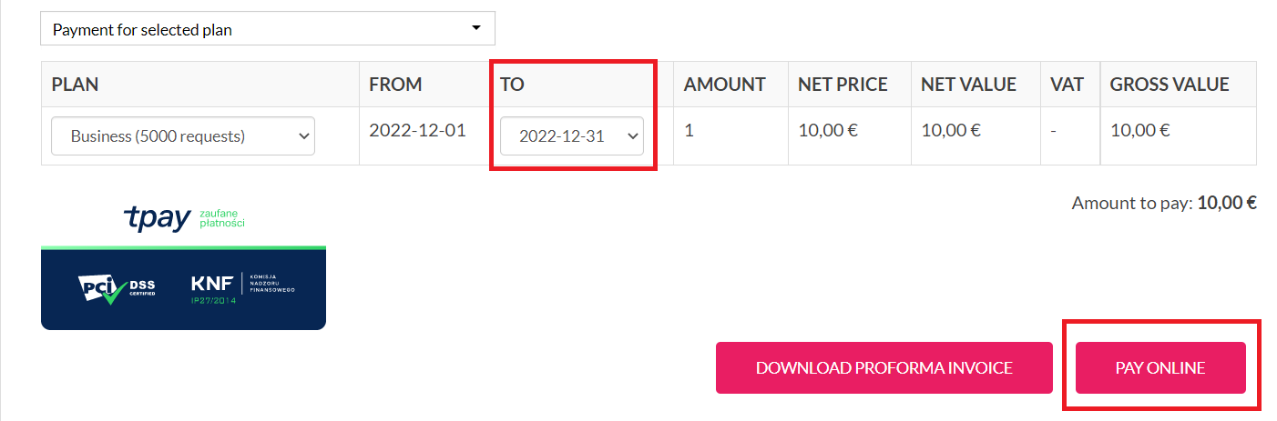 vies paiement par carte