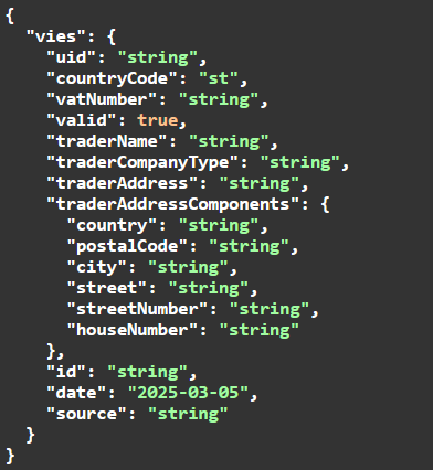 vies api - getVIESDataParsed
