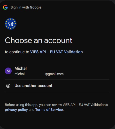 Vies API Google Sheets add-on account installeren